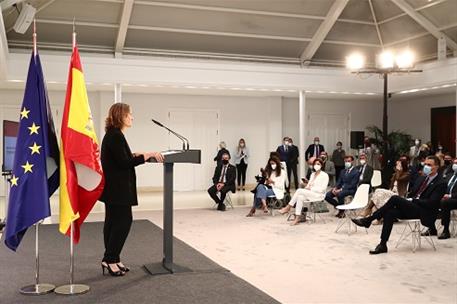 22/05/2021. Pedro Sánchez presenta el Plan de Medidas frente al Reto Demográfico. La vicepresidenta para la Transición Ecológica y el Reto D...